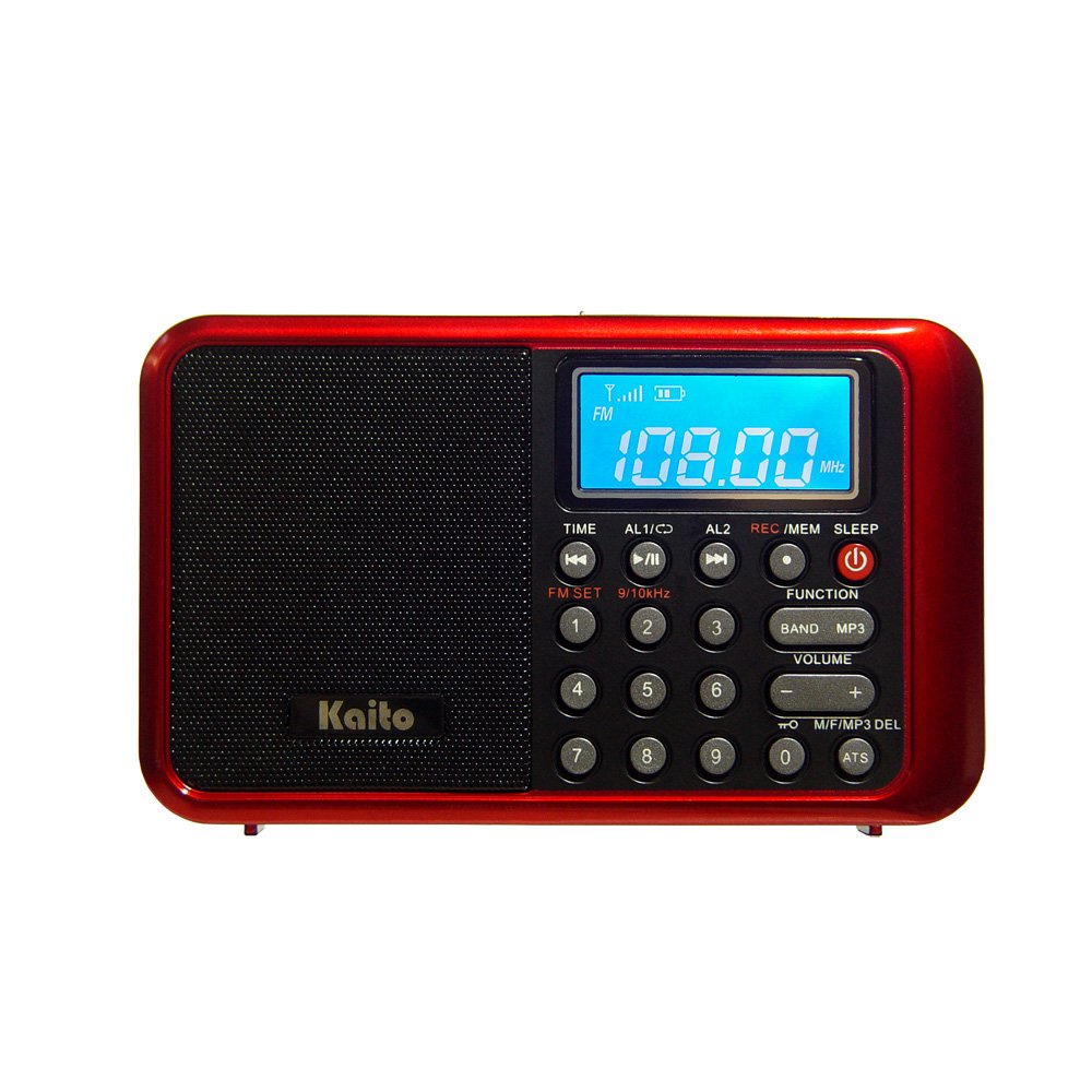 Kaito KA108 Super Sound Quality AM FM Shortwave Radio with MP3 Player Radio Recorder Alarm Clock and More - View 3 of 7