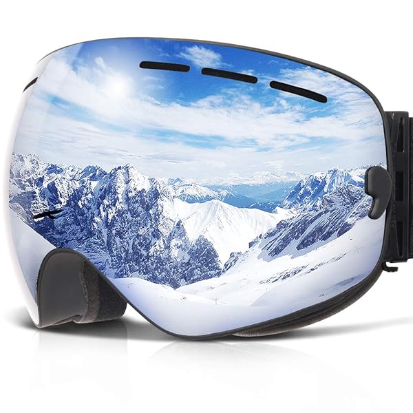 COPOZZ COPOZZ G1 OTG Ski Goggles - Anti-Fog, UV Protection, Polarized Lens for Men, Women & Youth | Perfect for Snowboarding!