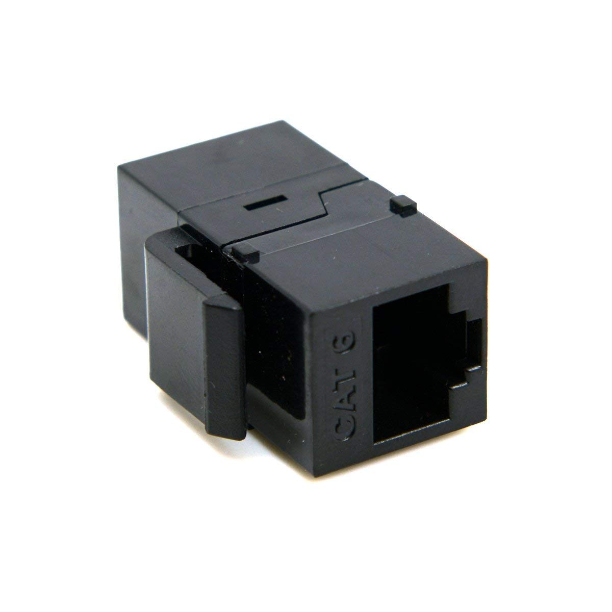 Chenyang UTP CAT6 Keystone Coupler RJ45 Female to Female Inline Coupler Black for High Speed Networking