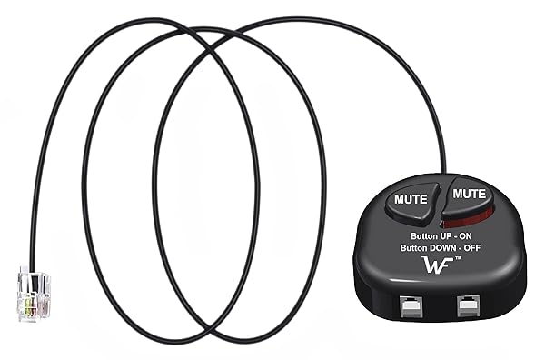 Telephone Training Adapter Y Splitter with Mute for Nortel, Avaya, Mitel & More - Perfect for Headsets