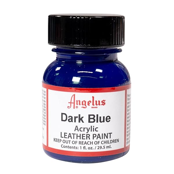 Angelus Angelus Acrylic Leather Paint 1 oz - Dark Blue for Vibrant Leather Crafting & Customization - View 2 of 10