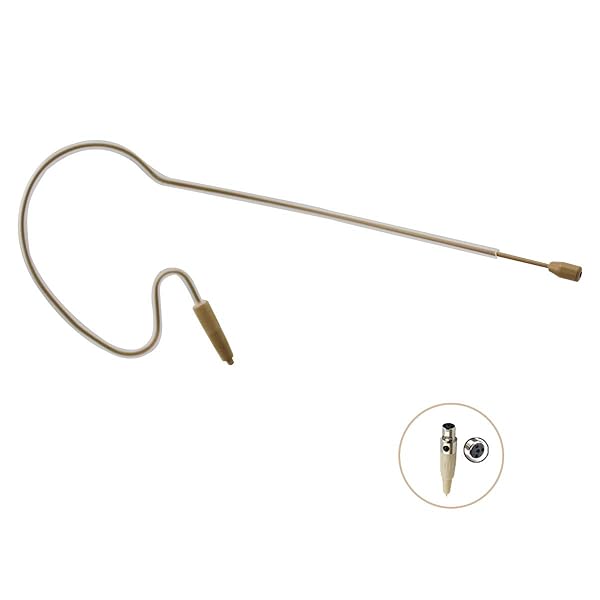 J K Pro Headset Headworn Single Earhook Microphone JK MIC-J S90 Compatible with Shure Wireless Transmitter for Clear Audio Performance - View 3 of 6