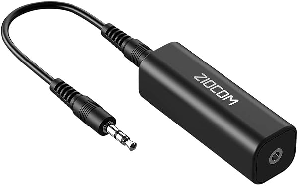 ZIOCOM ZIOCOM Ground Loop Noise Isolator: Eliminate Buzzing in Car Audio & Home Stereo with 3.5mm Cable