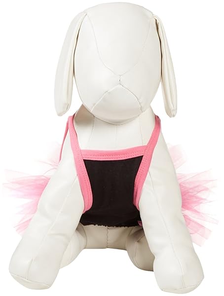 SimplyDog SimplyDog I Cant Wear Everyday Strappy Dog Dress Black and Pink Medium for Stylish Pet Fashion - View 3 of 3