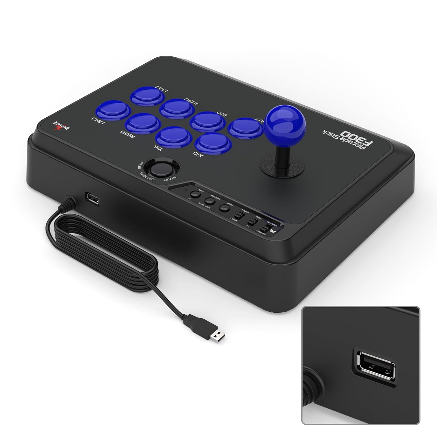 MAYFLASH Mayflash F300 Arcade Fight Stick Joystick Compatible with Switch Xbox Series X PS4 PS3 Xbox One Windows Steam Deck and More - View 4 of 8