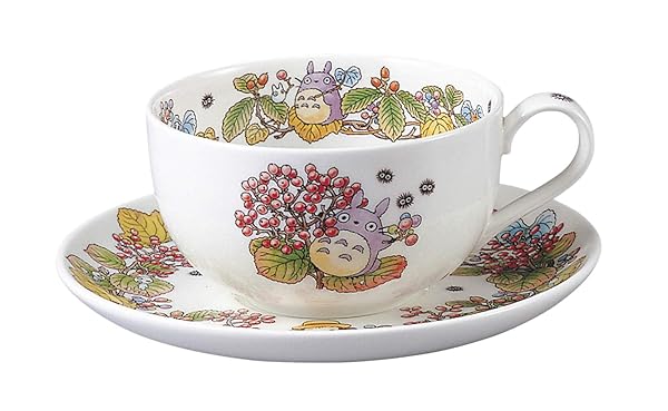 Noritake Buy Noritake T97285A/4660-5 My Neighbor Totoro Milk Tea Cup & Saucer - Microwave Safe Bone China, 11.8 fl oz