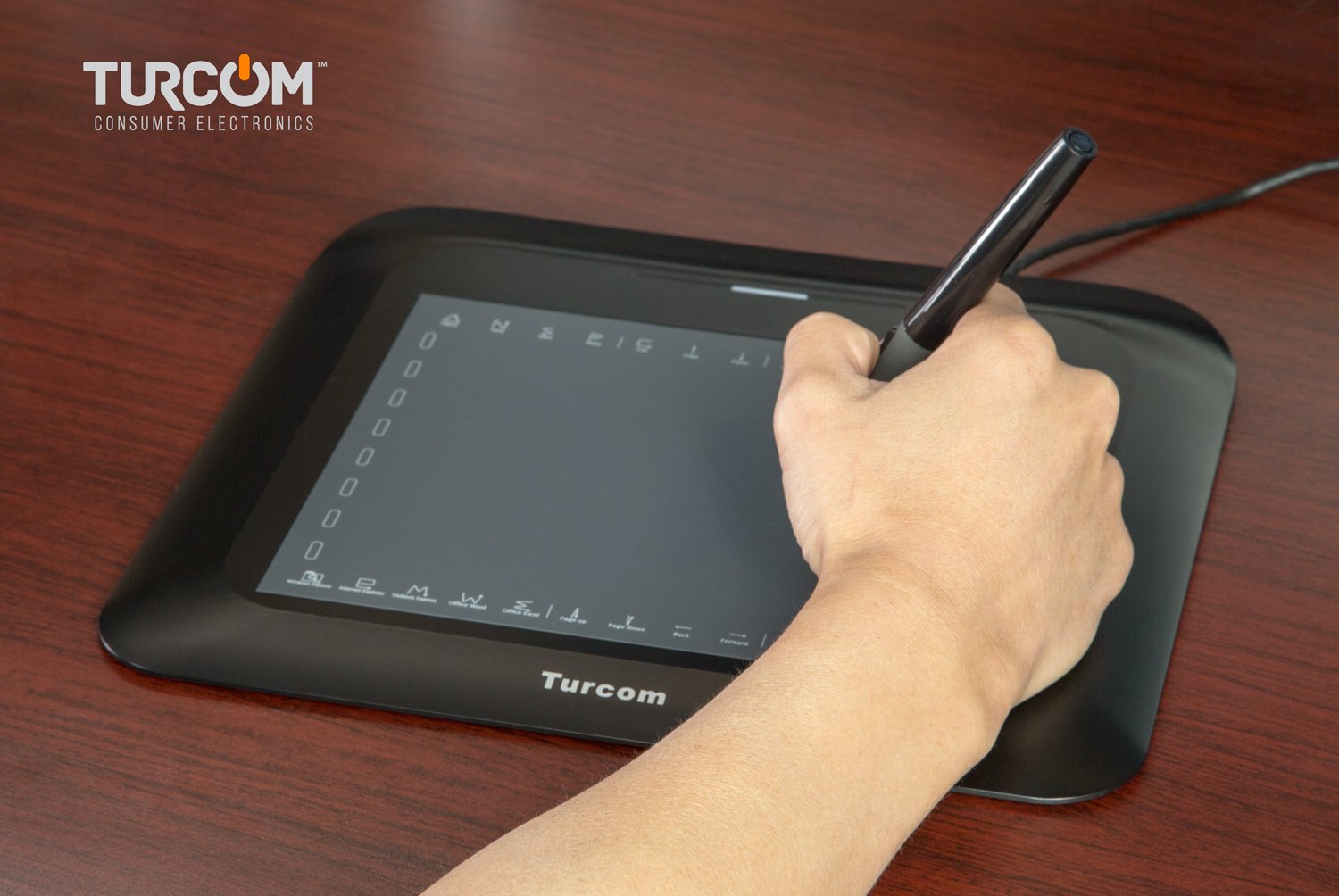 Turcom Turcom TS-6608 Graphic Tablet 8x6 Inches Drawing Tablet with Pen for PC and Mac 2048 Levels Pressure Sensitivity 5080 LPI - View 2 of 9