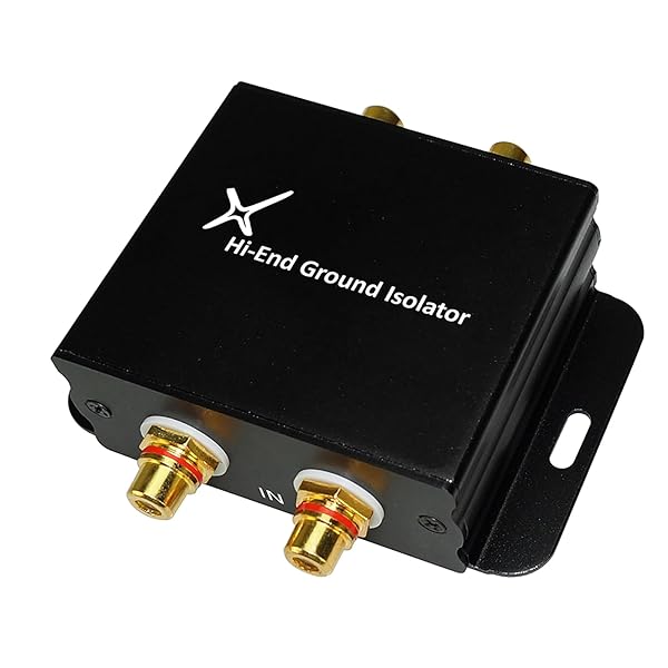 XtremPro XtremPro High-End Ground Loop Noise Isolator Filter for Car Audio and Home High Fidelity System Black 65042