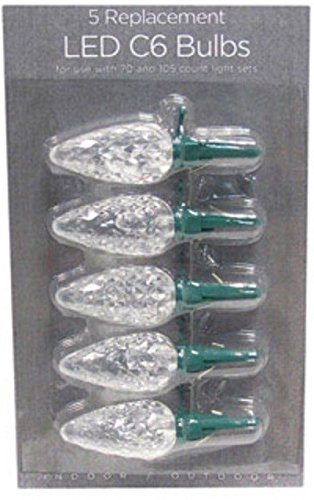 CELEBRATIONS Buy Celebrations REPLC LED C6 Bulb CW 5PK - Bright White Lighting for Festive Decor
