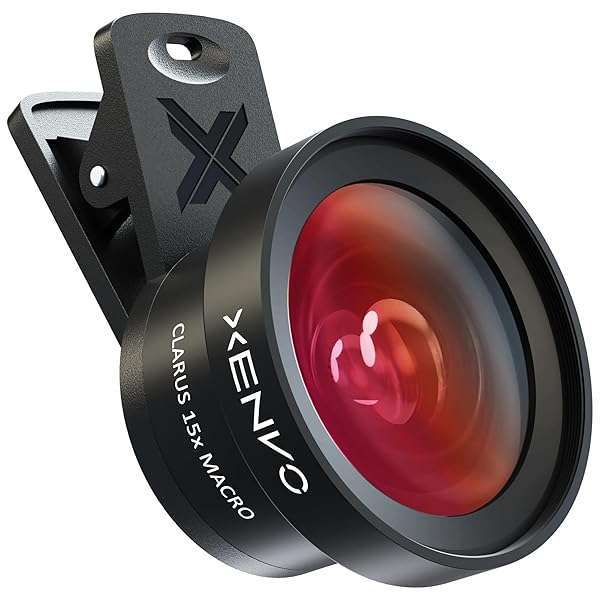 Xenvo Xenvo Pro Lens Kit for iPhone & Android: Macro & Wide Angle with LED Light & Travel Case