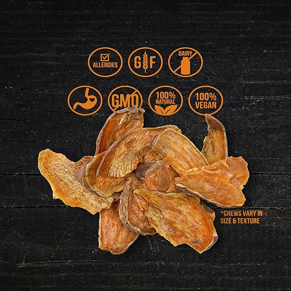 Wholesome Pride Wholesome Pride Sweet Potato Chews All Natural Dog Treats 16 oz Healthy Single Ingredient Snack for Dogs - View 4 of 9