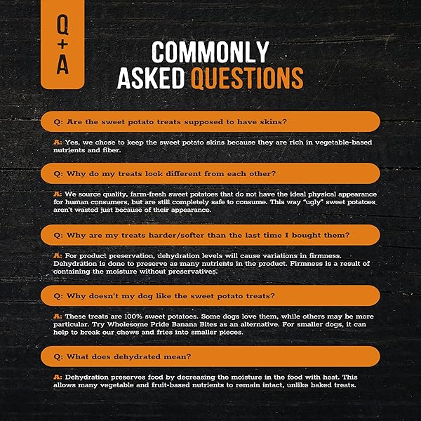 Wholesome Pride Wholesome Pride Sweet Potato Chews All Natural Dog Treats 16 oz Healthy Single Ingredient Snack for Dogs - View 7 of 9