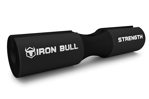Iron Bull Strength Advanced Barbell Squat Pad for Ultimate Neck & Shoulder Support - Perfect for Squats, Lunges & Hip Thrusts (Black)