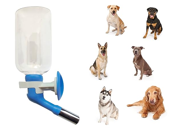 Choco Nose Choco Nose H570 No Drip Dog Water Nozzle for Medium to Large Dogs BPA Free Leak-proof Design 22mm Diameter Blue White