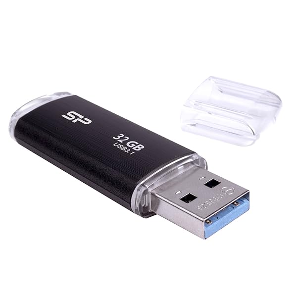 SP Silicon Power Silicon Power 32GB Blaze B02 USB 3.0 Flash Drive - Fast, Reliable Storage in Sleek Black - View 6 of 9
