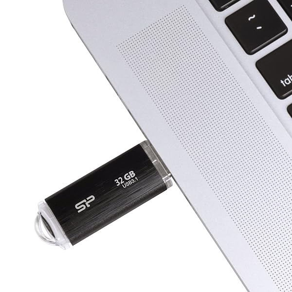 SP Silicon Power Silicon Power 32GB Blaze B02 USB 3.0 Flash Drive - Fast, Reliable Storage in Sleek Black - View 7 of 9