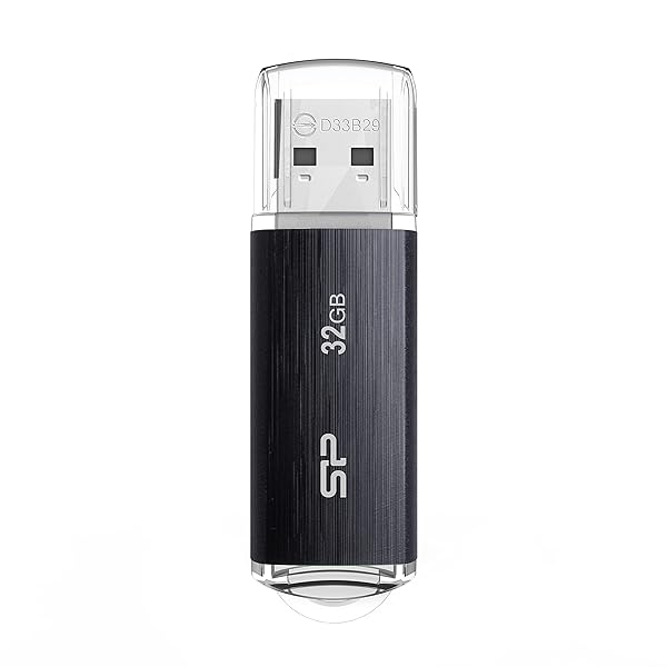 Silicon Power 32GB Blaze B02 USB 3.0 Flash Drive - Fast, Reliable Storage in Sleek Black