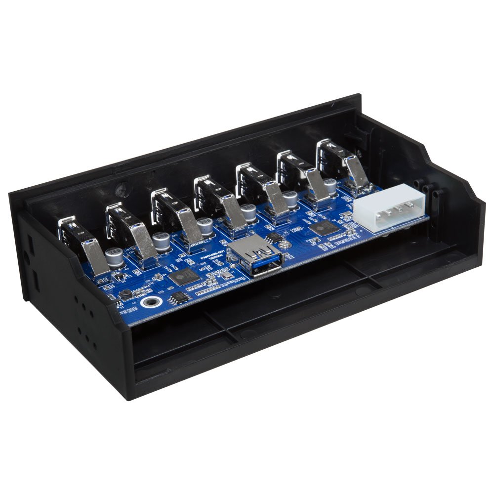 Kingwin Kingwin 7 Port USB 3.0 Hub with Fast Charging USB 2.1A Port for Convenient Device Connectivity - View 9 of 9