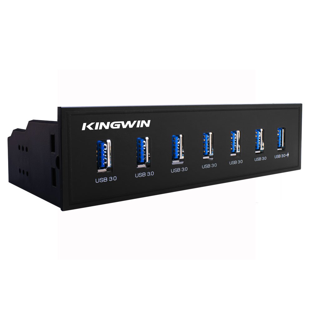 Kingwin Kingwin 7 Port USB 3.0 Hub with Fast Charging USB 2.1A Port for Convenient Device Connectivity