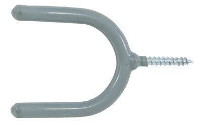 Crawford "20 Crawford SS13-25 Vinyl Coated Steel Screw-In Tool Storage Hooks - Durable 4" L x 2.3" W for Efficient Organization" - View 2 of 2