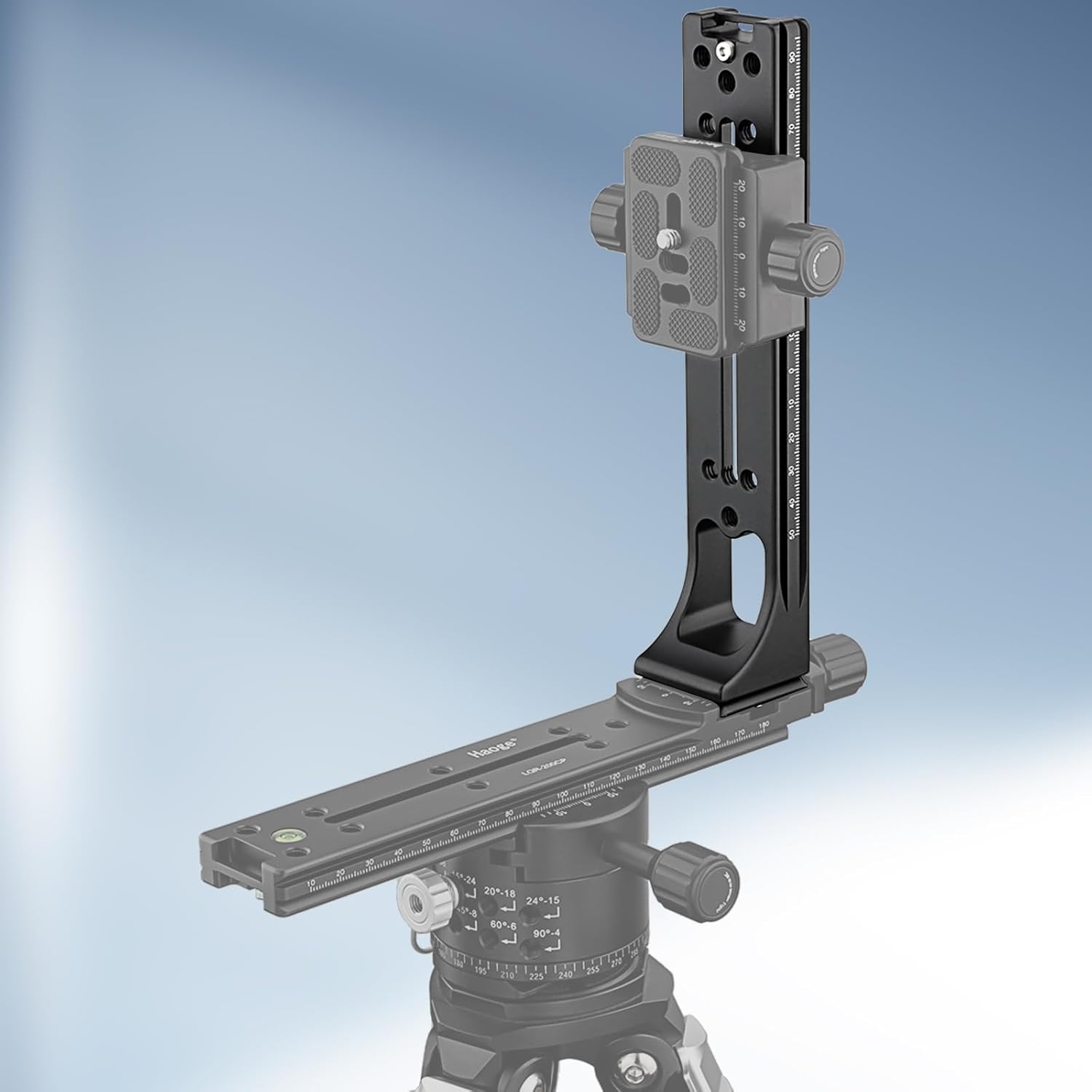 Haoge Haoge LVR-200AS 200mm Dual Dovetails Nodal Slide Vertical Rail Quick Release Compatible with Arca-Swiss and SUNWAYFOTO - View 7 of 9