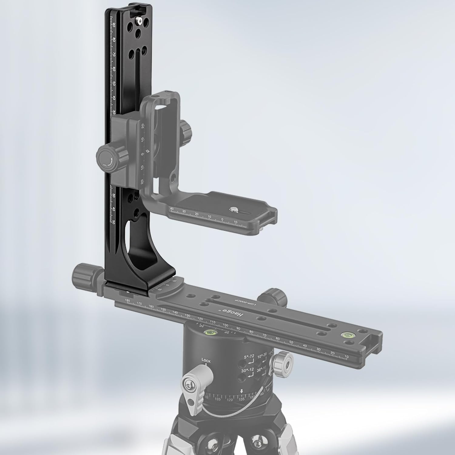 Haoge Haoge LVR-200AS 200mm Dual Dovetails Nodal Slide Vertical Rail Quick Release Compatible with Arca-Swiss and SUNWAYFOTO - View 8 of 9