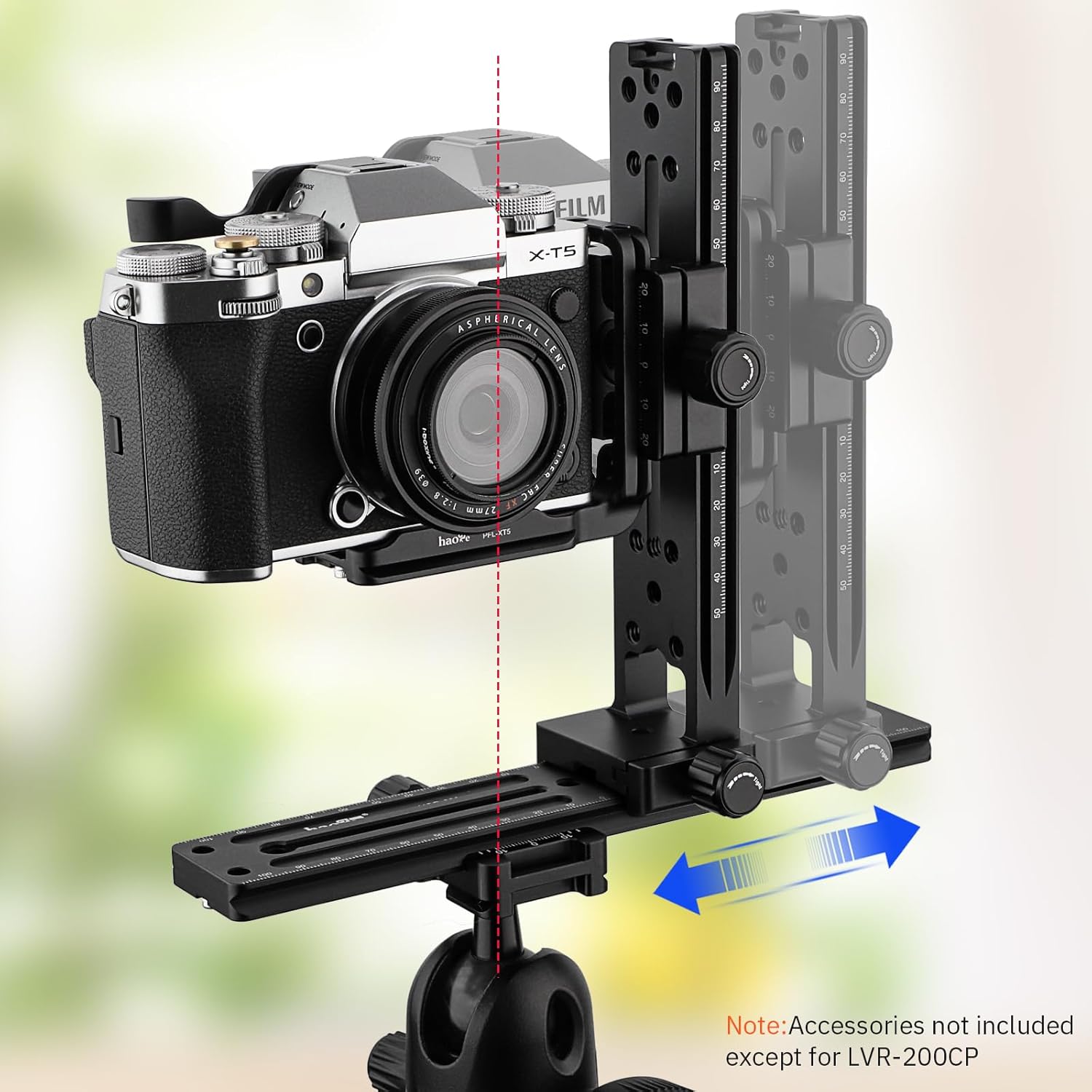 Haoge Haoge LVR-200CP 200mm Dual Dovetails Nodal Slide Vertical Rail with Quick Release Clamp for Arca-Swiss SUNWAYFOTO - View 2 of 9