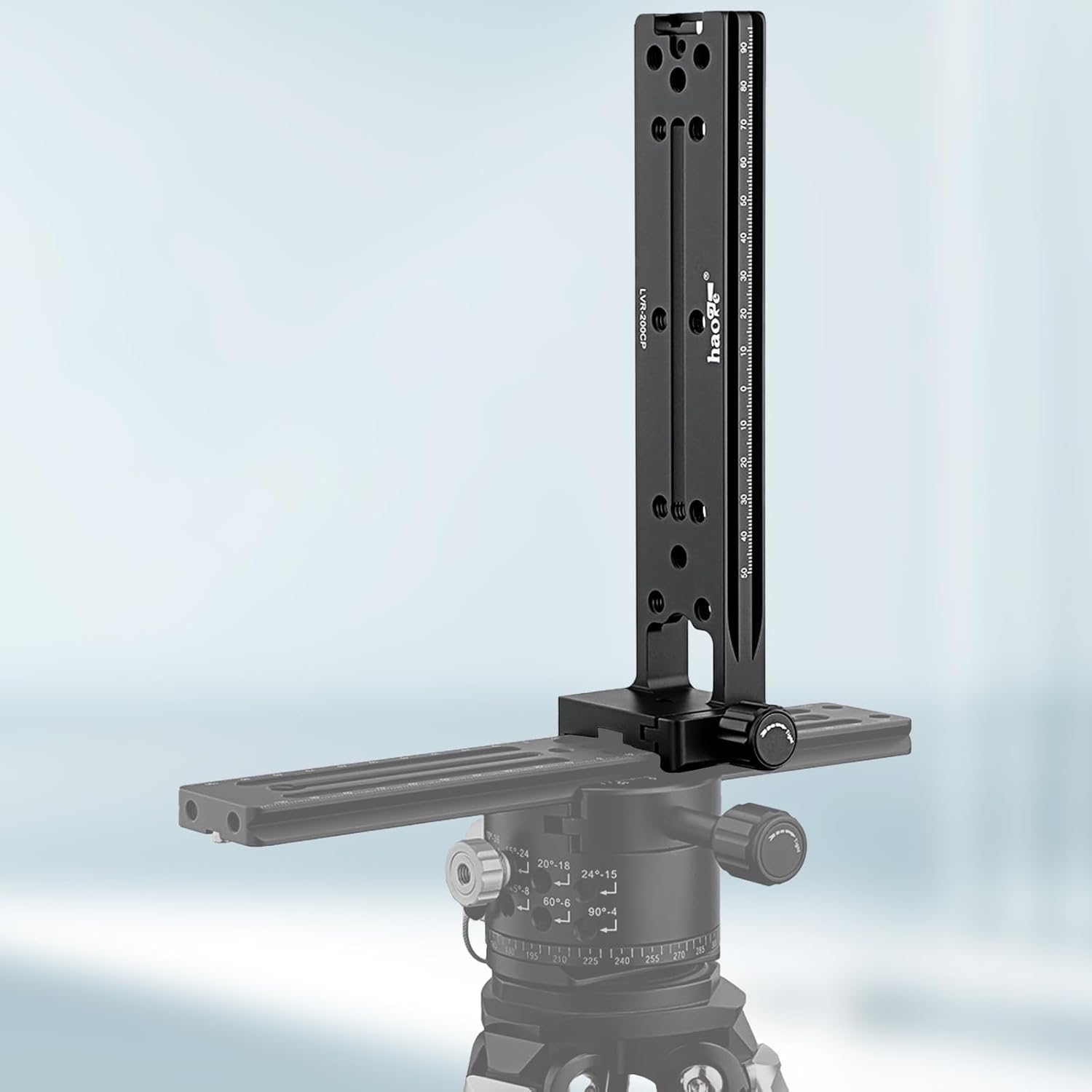 Haoge Haoge LVR-200CP 200mm Dual Dovetails Nodal Slide Vertical Rail with Quick Release Clamp for Arca-Swiss SUNWAYFOTO - View 7 of 9