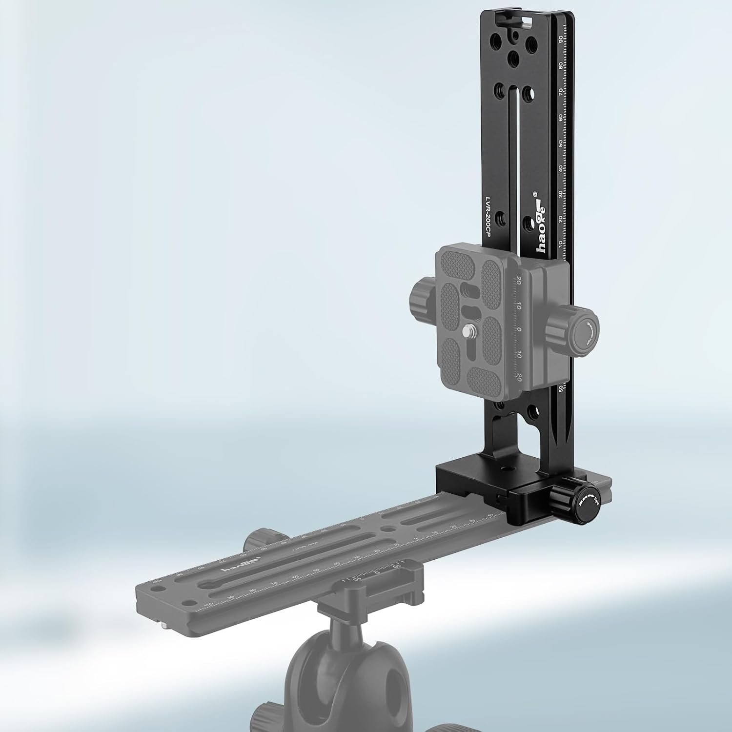 Haoge Haoge LVR-200CP 200mm Dual Dovetails Nodal Slide Vertical Rail with Quick Release Clamp for Arca-Swiss SUNWAYFOTO - View 8 of 9
