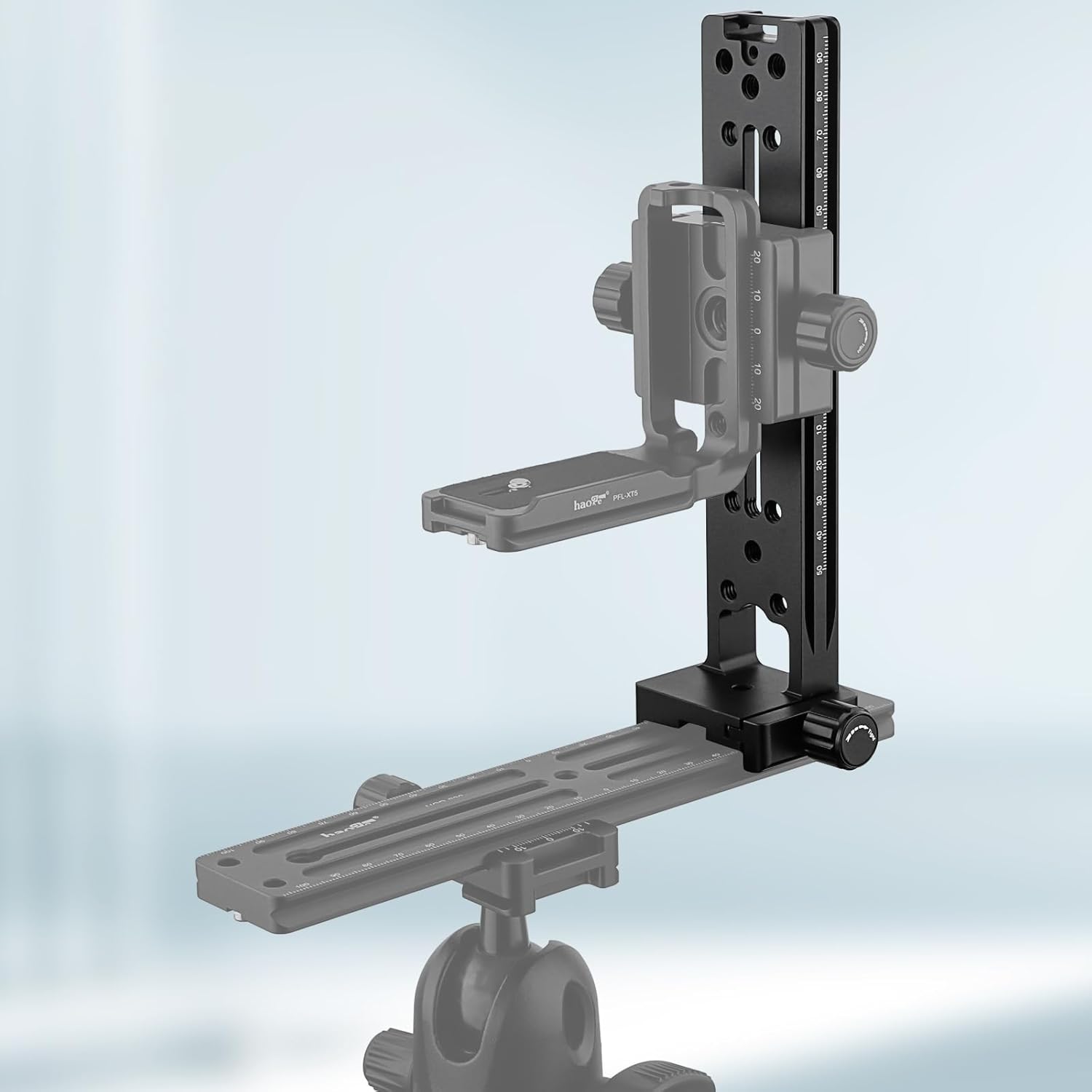 Haoge Haoge LVR-200CP 200mm Dual Dovetails Nodal Slide Vertical Rail with Quick Release Clamp for Arca-Swiss SUNWAYFOTO - View 9 of 9