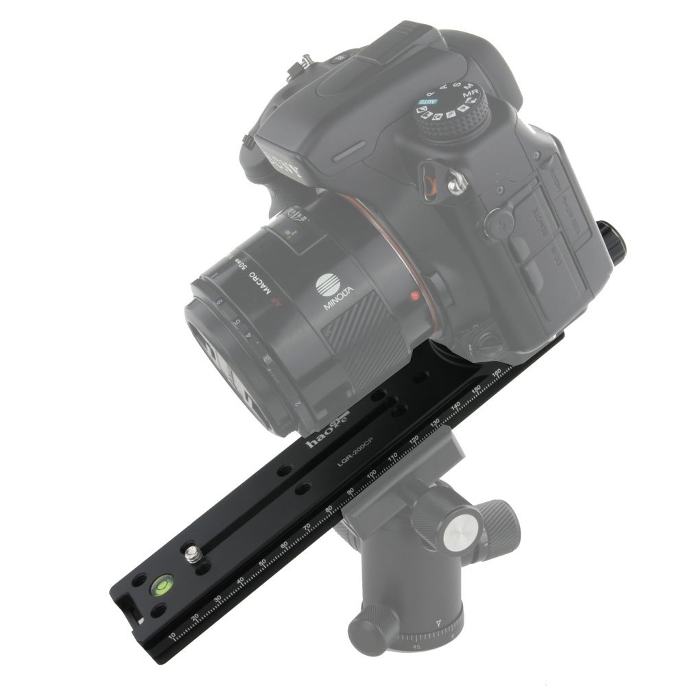Haoge Haoge 200mm Nodal Slide Double Dovetail Focusing Rail Plate with Quick Release Clamp for Camera Panoramic and Macro Photography - View 2 of 8