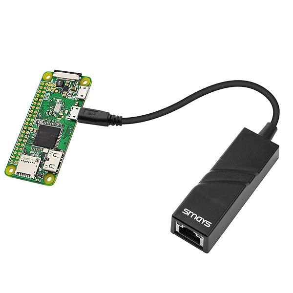 Smays OTG Micro USB Ethernet Adapter for Raspberry Pi Zero & Android Tablets - USB to RJ45 LAN for Fast Network Connection - View 3 of 6