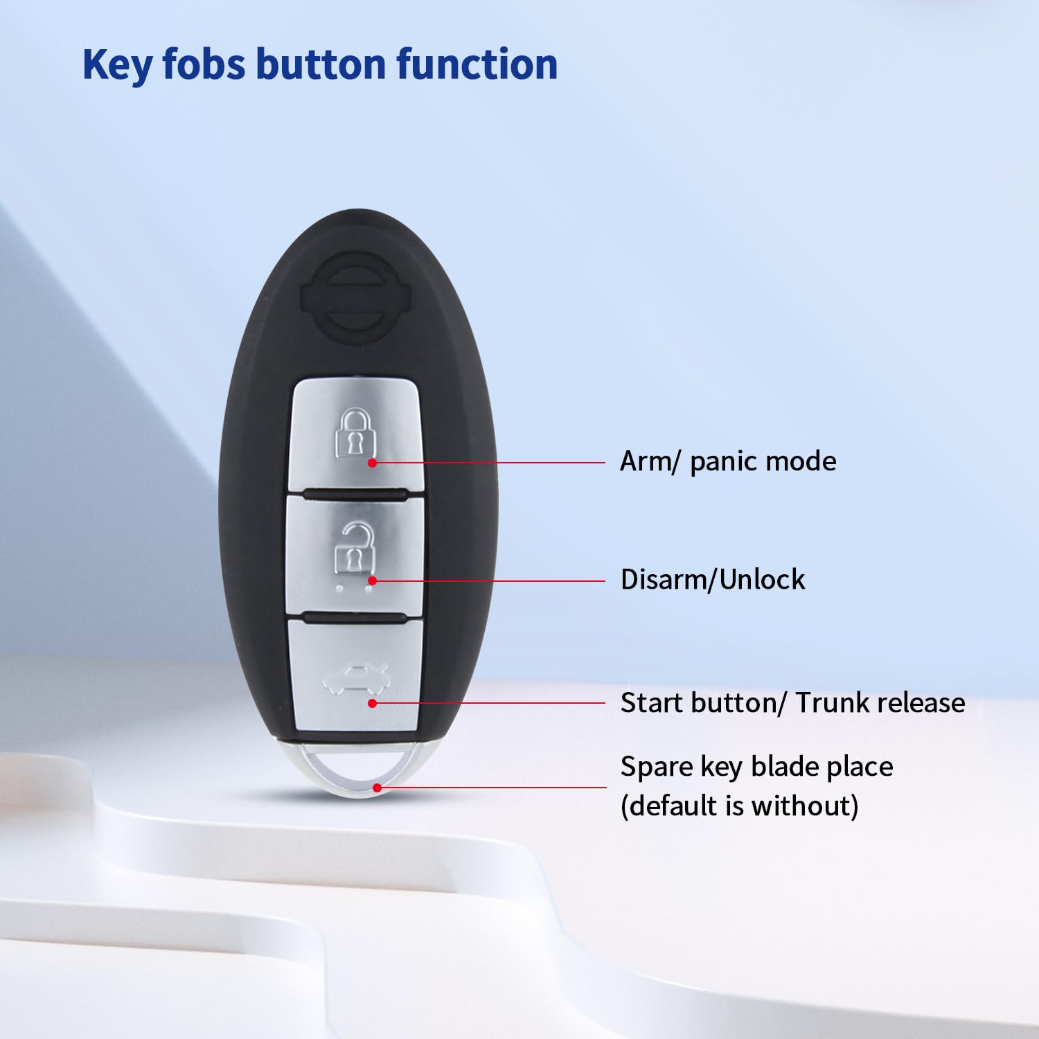 EASYGUARD EC002-NI Smart Key Car Alarm System with Remote Start and Touch Password Entry Universal Version - View 2 of 8