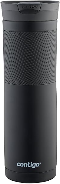 Contigo 24 oz Steel Travel Mug in Matte Black - Durable, Stylish & Perfect for On-the-Go!