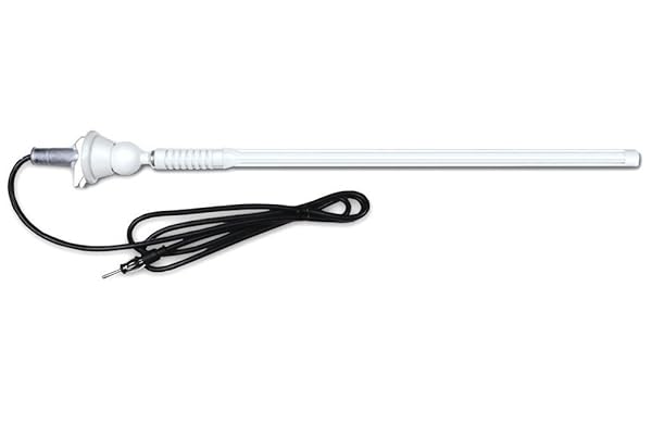 Enrock Marine EnrockMarine 20W Rubber Boat Yacht Outdoor AMFM Radio Antenna White for Clear Reception and Durability