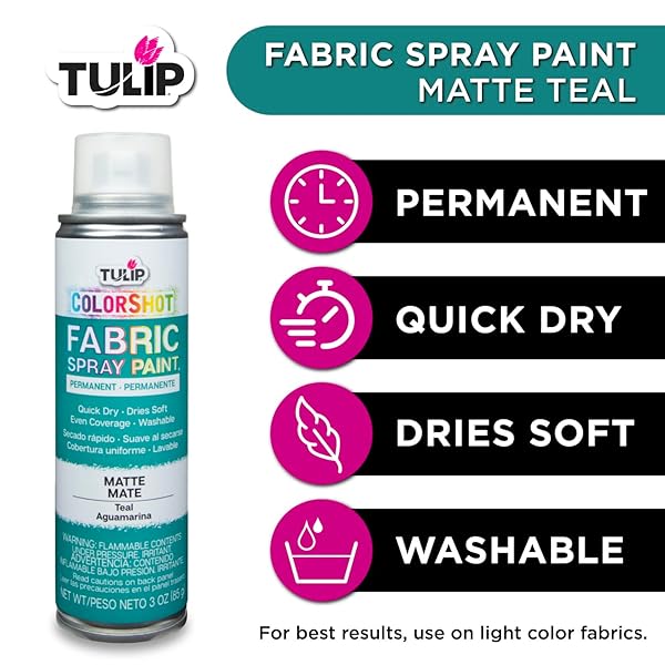TULIP Buy Tulip ColorShot Instant Fabric Color 3oz in Teal - Vibrant, Easy-to-Use Fabric Dye for DIY Projects - View 4 of 8