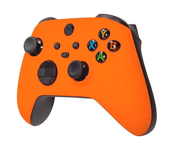 Crazy Controllerz Custom Soft Touch Xbox One Series X/S Controller - Neon Orange, Enhanced Grip & Comfort - View 3 of 9