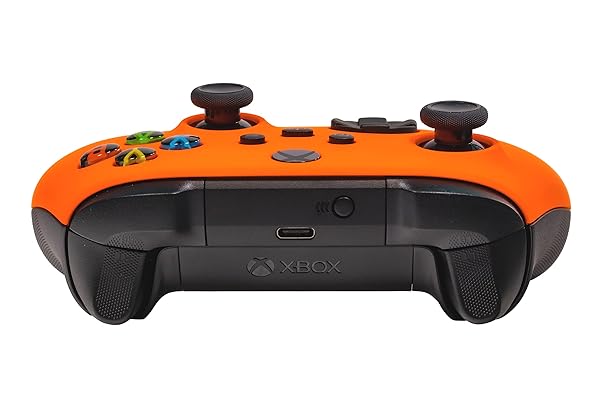 Crazy Controllerz Custom Soft Touch Xbox One Series X/S Controller - Neon Orange, Enhanced Grip & Comfort - View 6 of 9