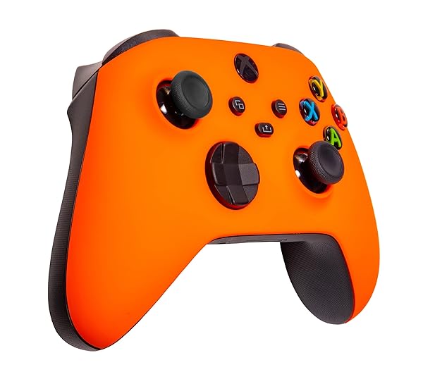 Crazy Controllerz Custom Soft Touch Xbox One Series X/S Controller - Neon Orange, Enhanced Grip & Comfort - View 9 of 9