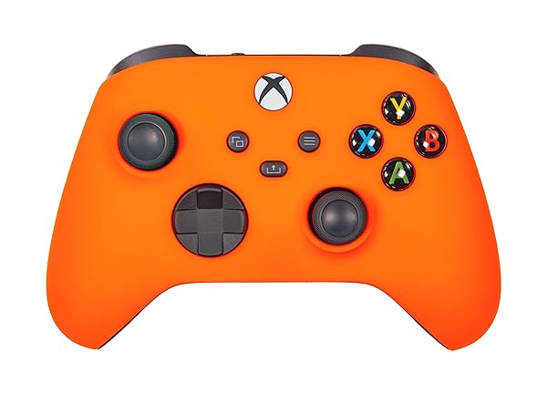 Crazy Controllerz Custom Soft Touch Xbox One Series X/S Controller - Neon Orange, Enhanced Grip & Comfort - View 2 of 9