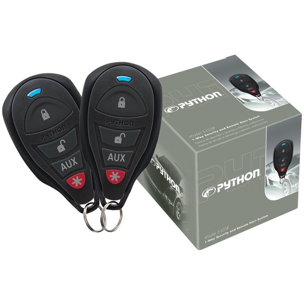 Python Python 5105P 1-Way Security and Remote Start System with 0.25 Mile Range for Enhanced Vehicle Protection