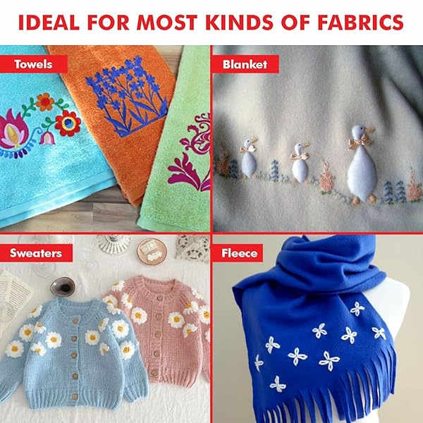 Superpunch Superpunch Wash-Away Stabilizer for Embroidery - 9x10 Yard Roll, Fabric Backing for Machine & Hand Sewing - Made in USA - View 6 of 9