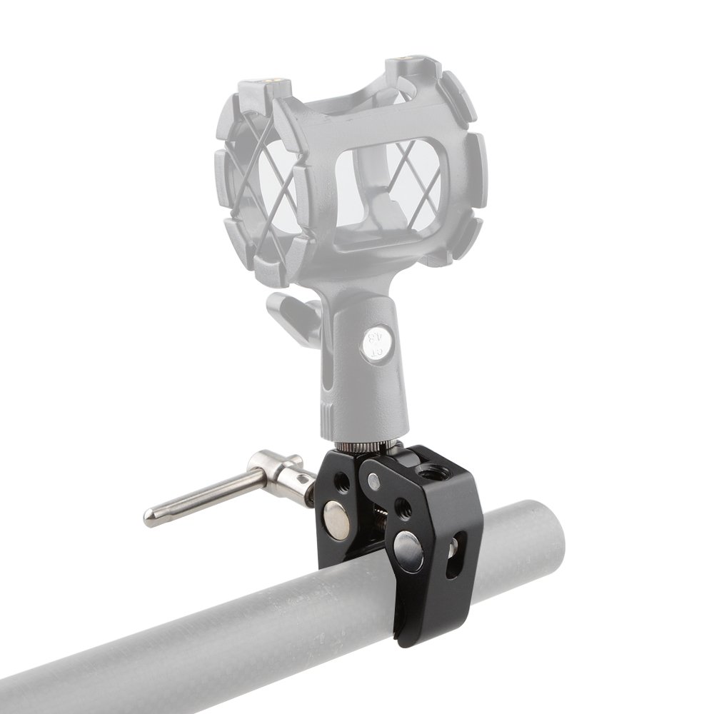 CAMVATE Crab Clamp with 5/8 Inch 27 Thread Ideal for Microphones Durable and Versatile Mounting Solution - View 3 of 9