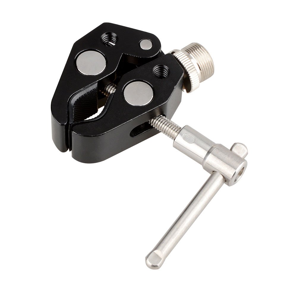 CAMVATE Crab Clamp with 5/8 Inch 27 Thread Ideal for Microphones Durable and Versatile Mounting Solution - View 8 of 9