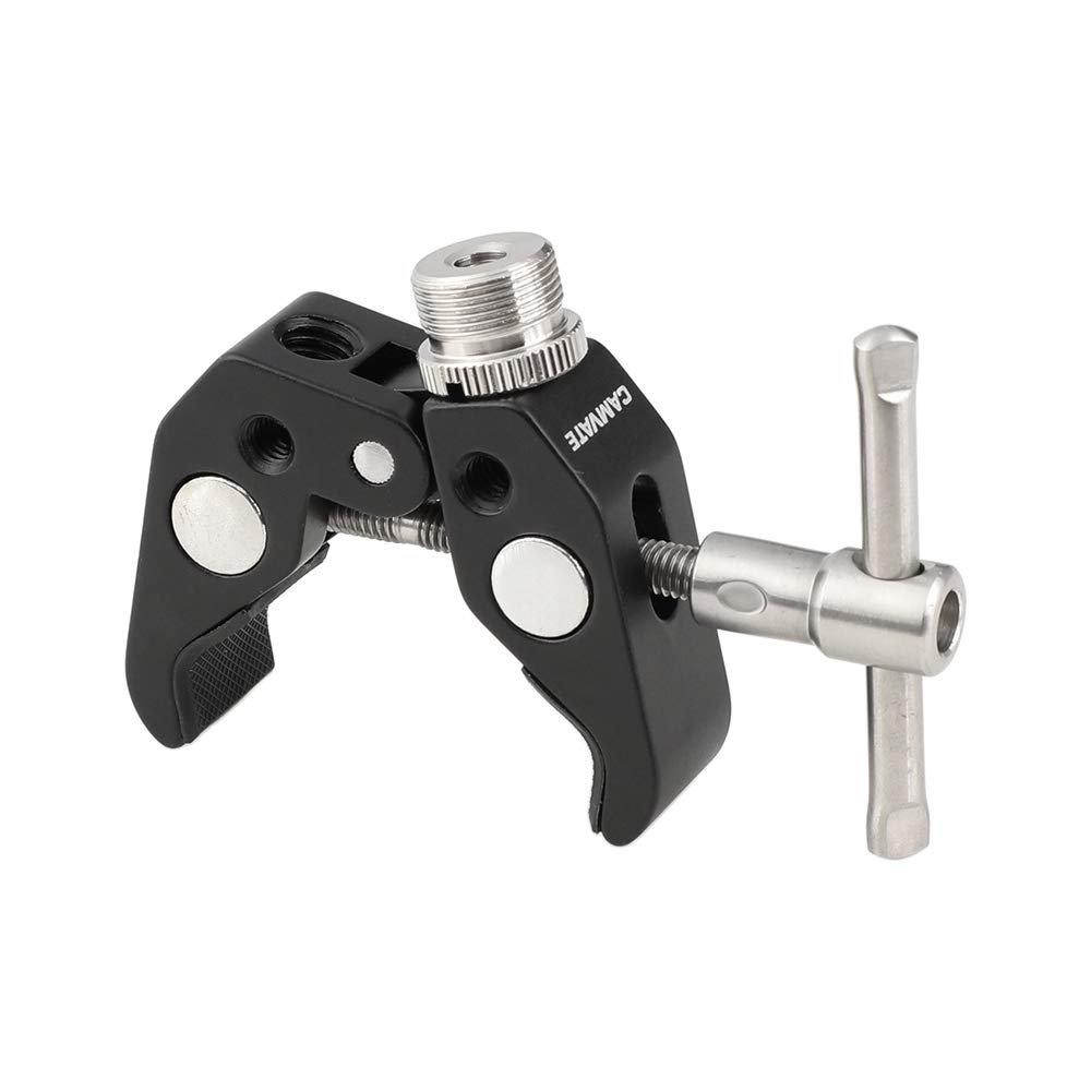 CAMVATE Crab Clamp with 5/8 Inch 27 Thread Ideal for Microphones Durable and Versatile Mounting Solution