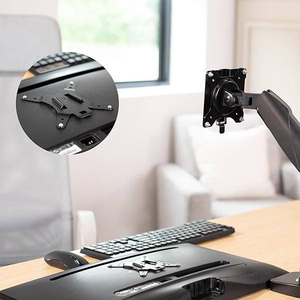 VIVO VIVO VESA Mount Quick Release Bracket Kit for Easy LCD Monitor & TV Screen Mounting - Stand-VAD2 - View 4 of 10