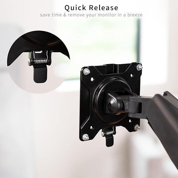 VIVO VIVO VESA Mount Quick Release Bracket Kit for Easy LCD Monitor & TV Screen Mounting - Stand-VAD2 - View 6 of 10