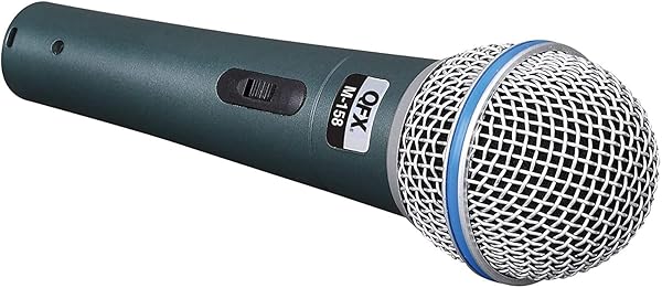 QFX QFX M-158 Dynamic Microphone with XLR Connector for Professional Sound Quality Black - View 4 of 5
