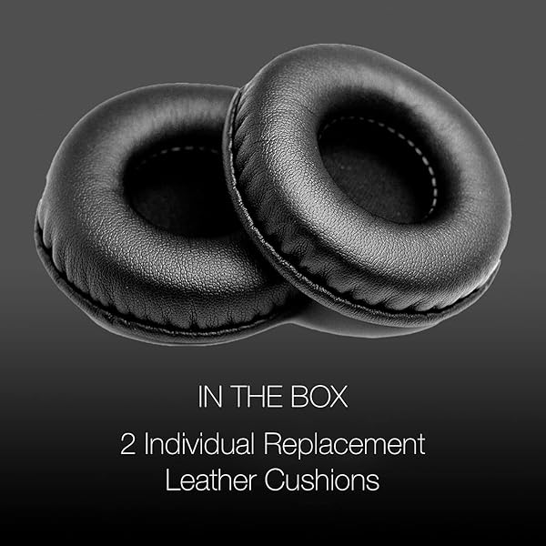 Global Teck Worldwide Global Teck Premium Leatherette Ear Pads 2pk Compatible with BlueParrott Plantronics Jabra and VXI Headsets - View 2 of 8