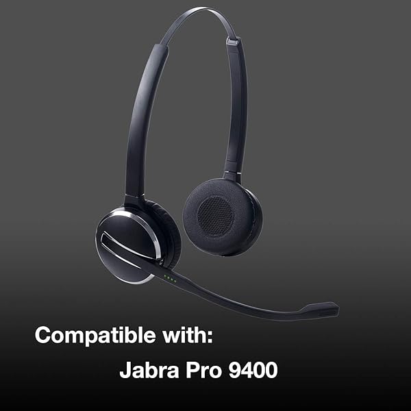 Global Teck Worldwide Global Teck Premium Leatherette Ear Pads 2pk Compatible with BlueParrott Plantronics Jabra and VXI Headsets - View 4 of 8